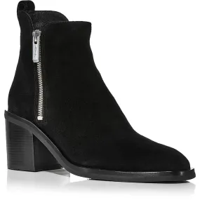 3.1 Phillip Lim Womens Alexa Double Zipper Suede Ankle Boots