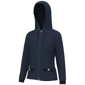 A. PUTNAM Women's Dress Blues Enza Washable Cashmere Hoodie