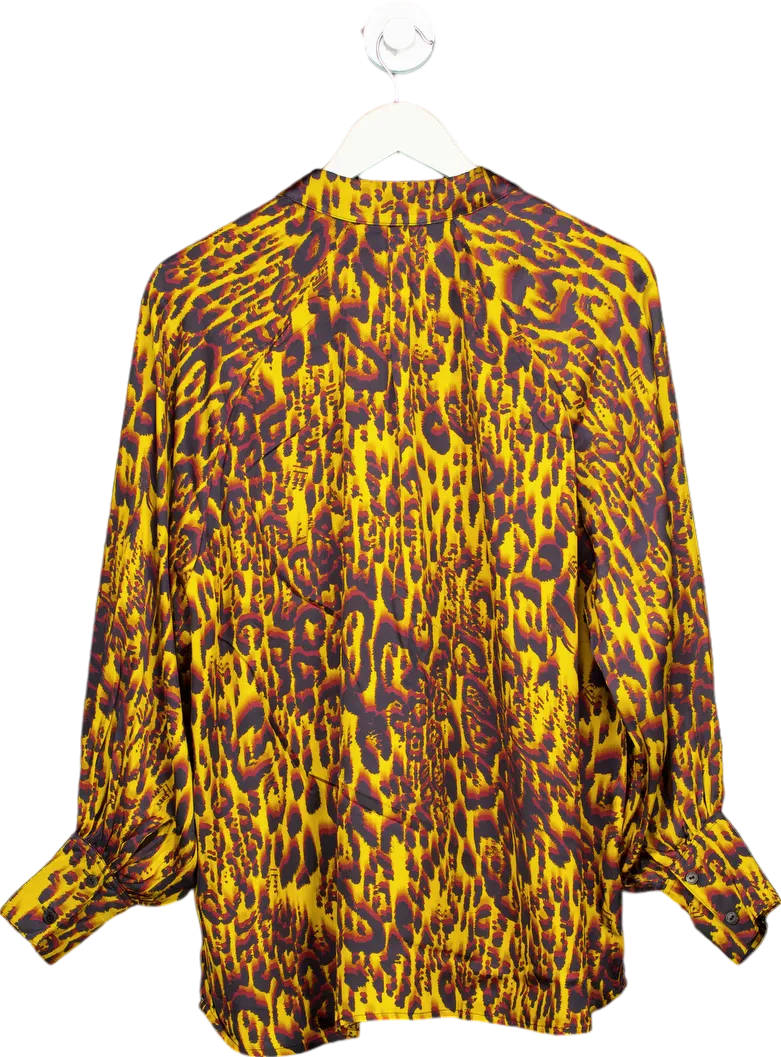 AllSaints Multicolour Leopard Print Shirt UK 6