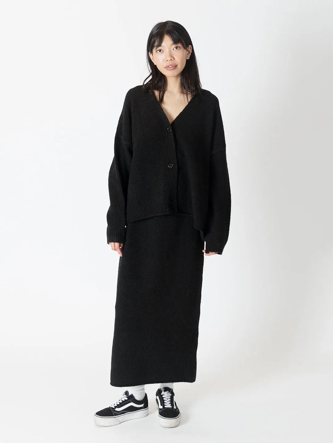 Asher Oversized Cardigan - Black