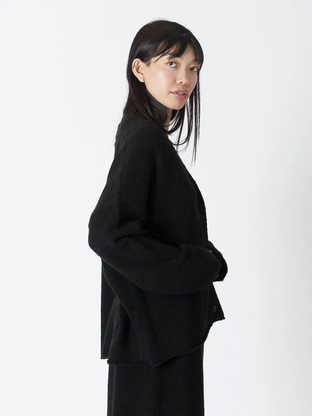 Asher Oversized Cardigan - Black