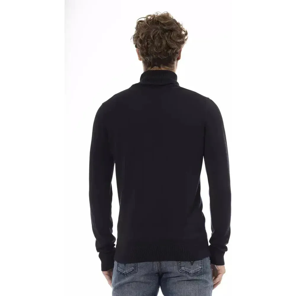 Baldinini Trend Blue Modal Men Sweater