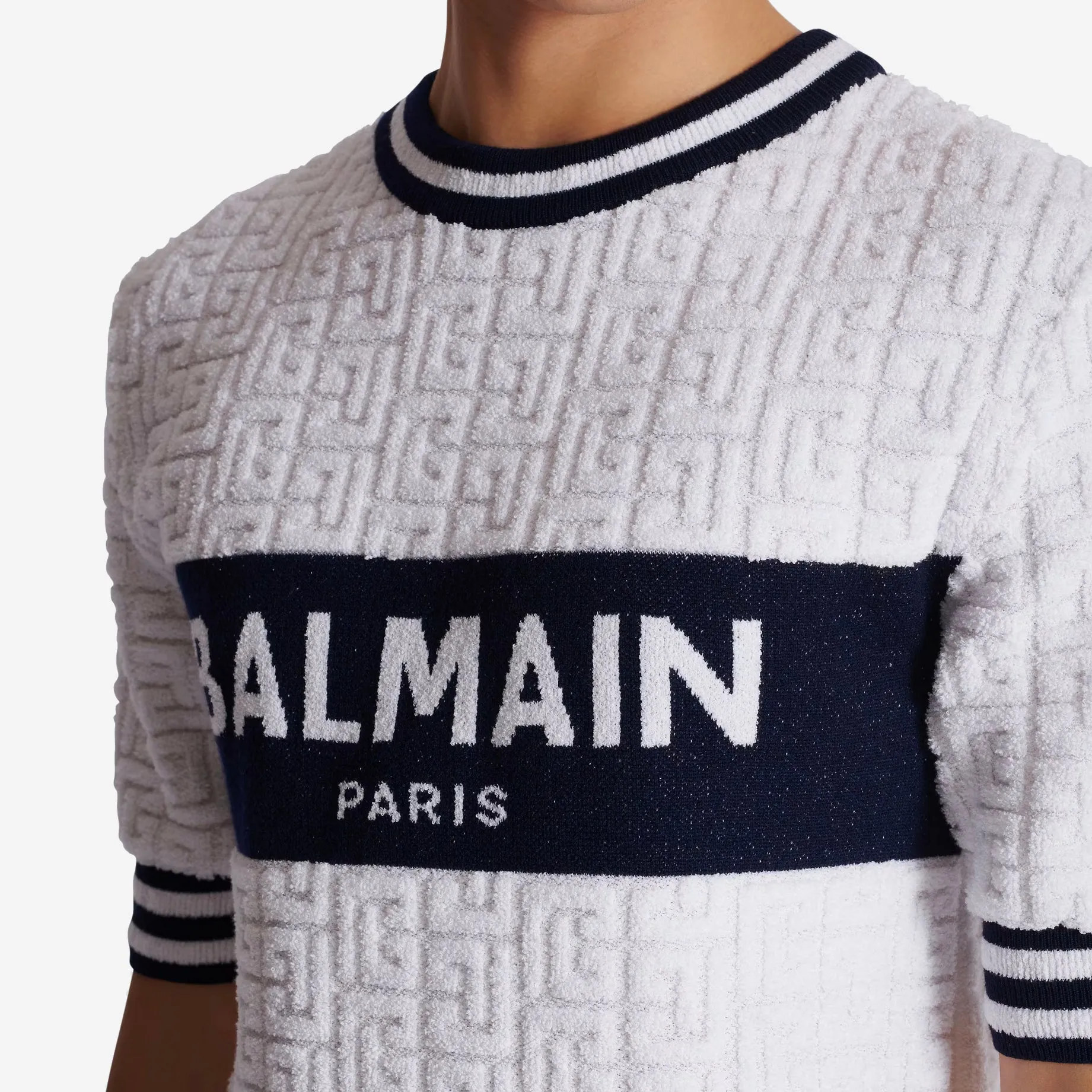 Balmain PB Labyrinth Knit T-Shirt