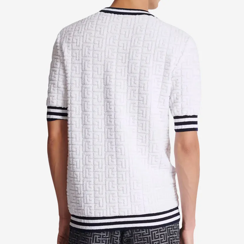 Balmain PB Labyrinth Knit T-Shirt