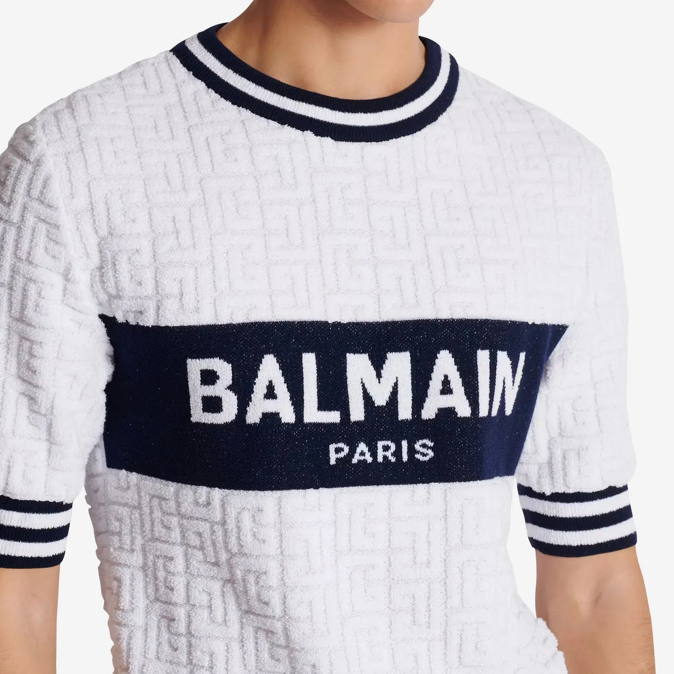 Balmain PB Labyrinth Knit T-Shirt