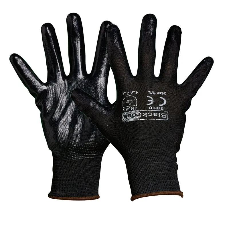 Blackrock Super Grip Black Nitrile Safety Gloves