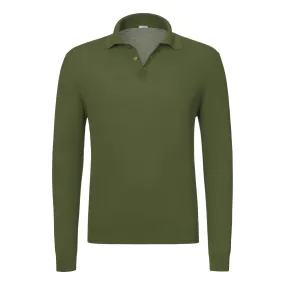 Cotton Polo Shirt in Green