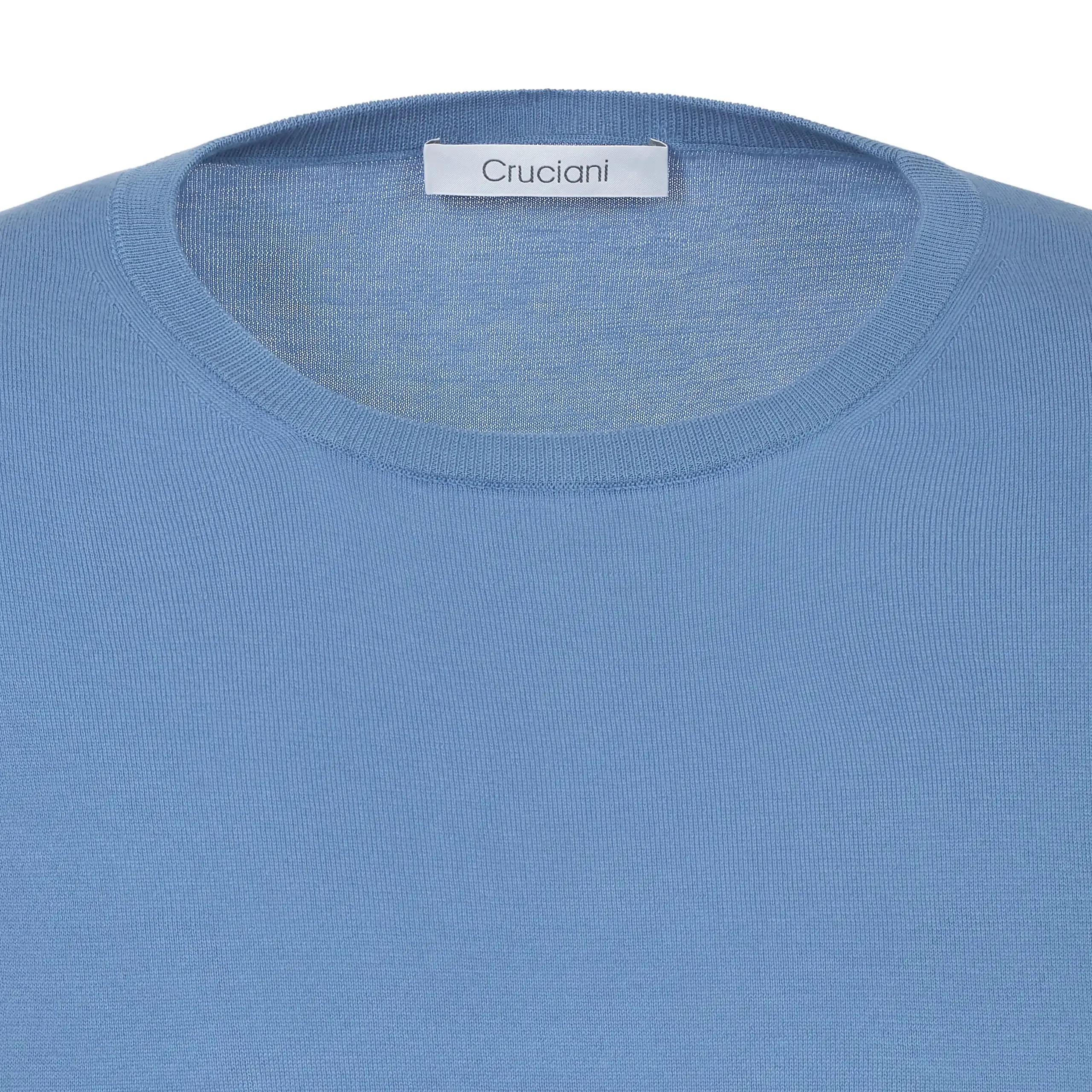 Cotton Sky Blue T-Shirt Sweater