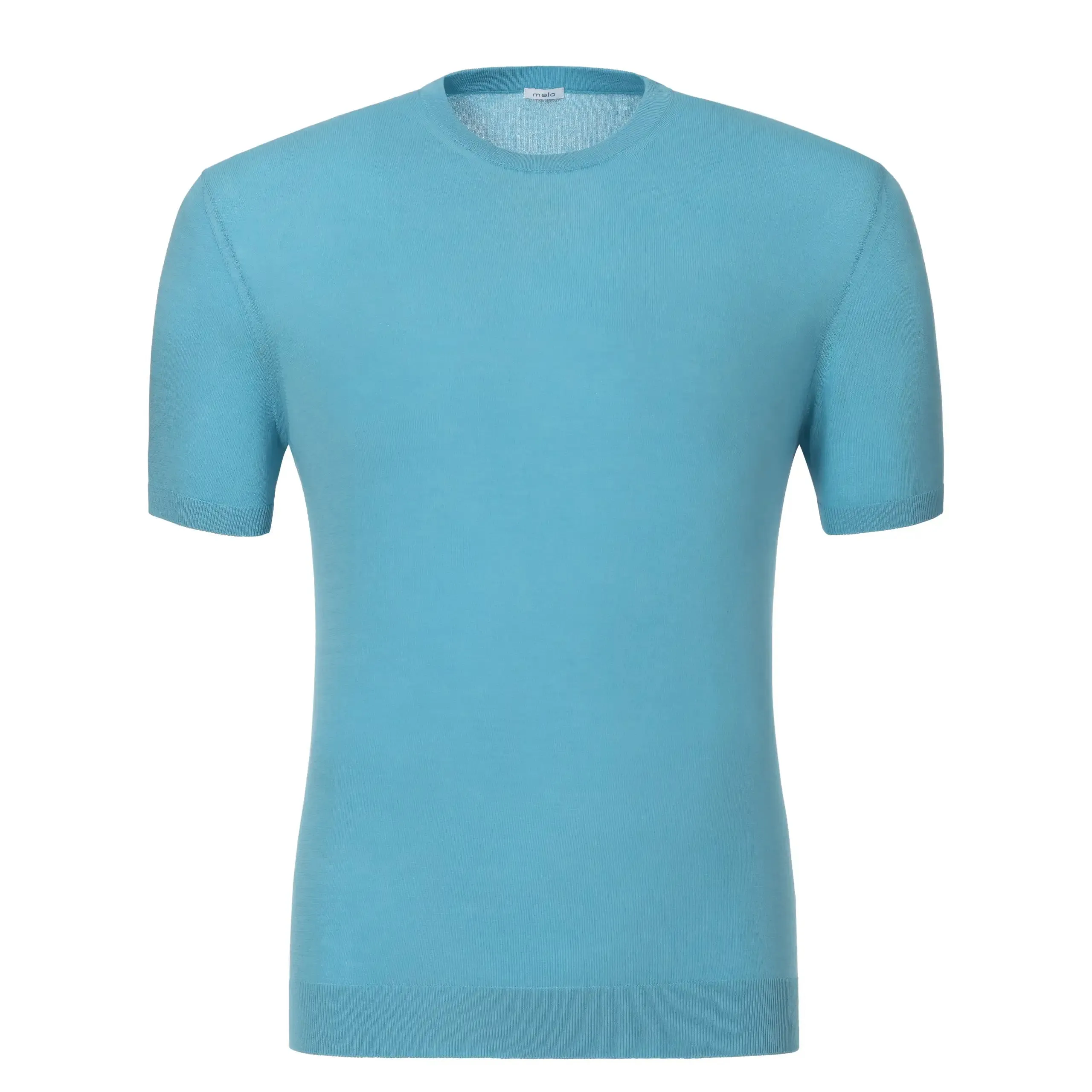 Cotton T-Shirt Sweater in Sky Blue