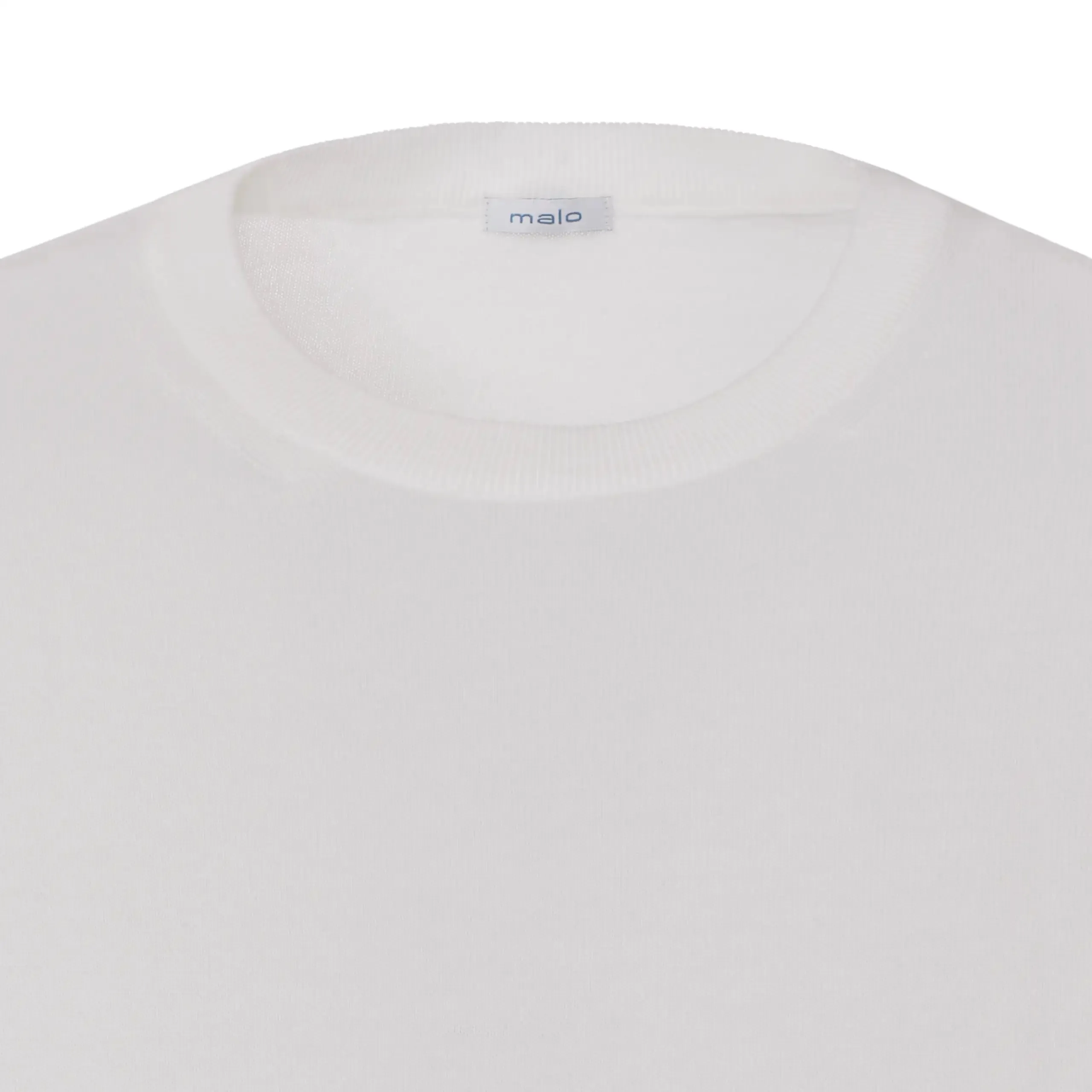 Cotton T-Shirt Sweater in White