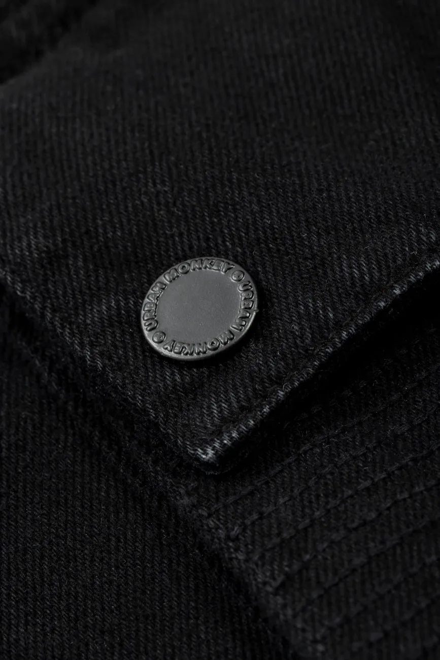 Cotton Twill Shacket // Black