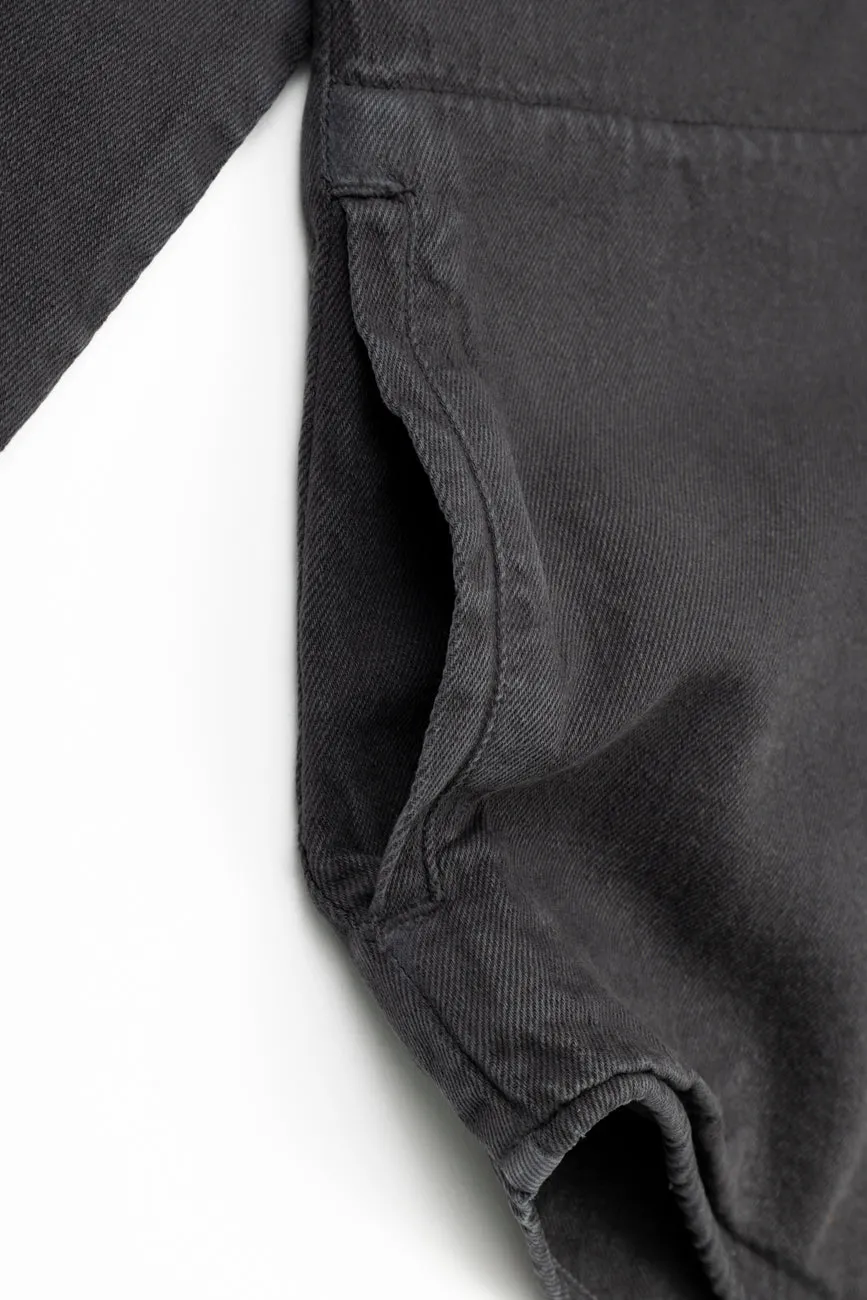 Cotton Twill Shacket // Graphite