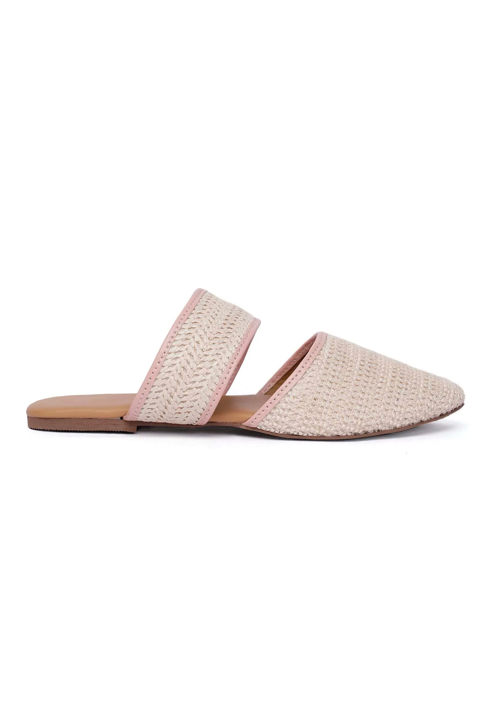 Creama Raffia Weave Mules