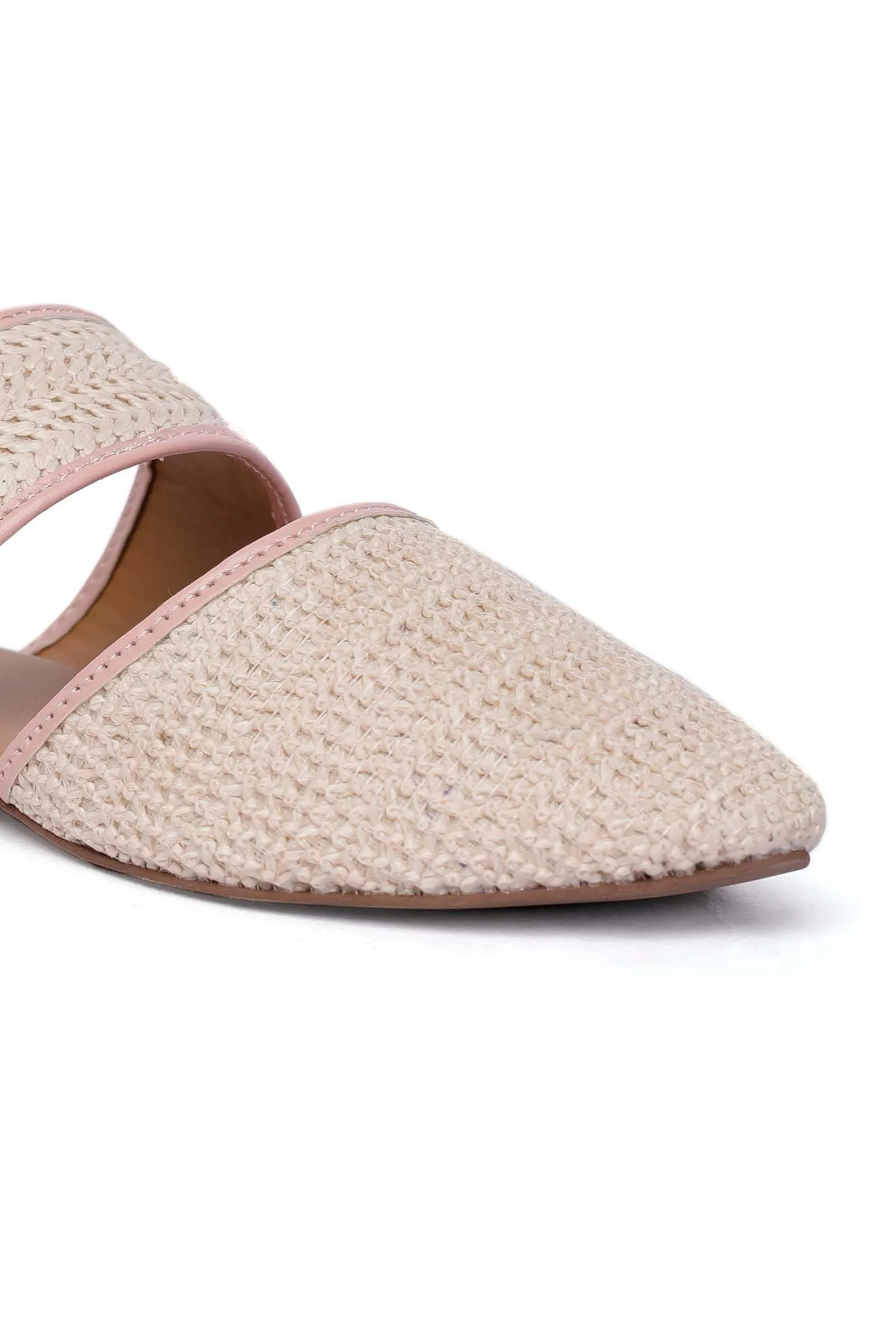 Creama Raffia Weave Mules