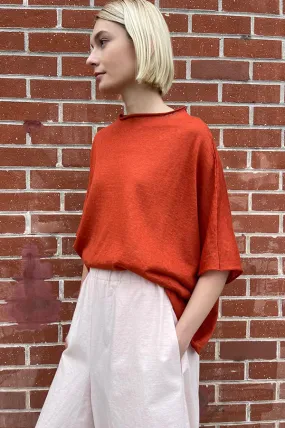 Easy T-shirt in Burnt Orange