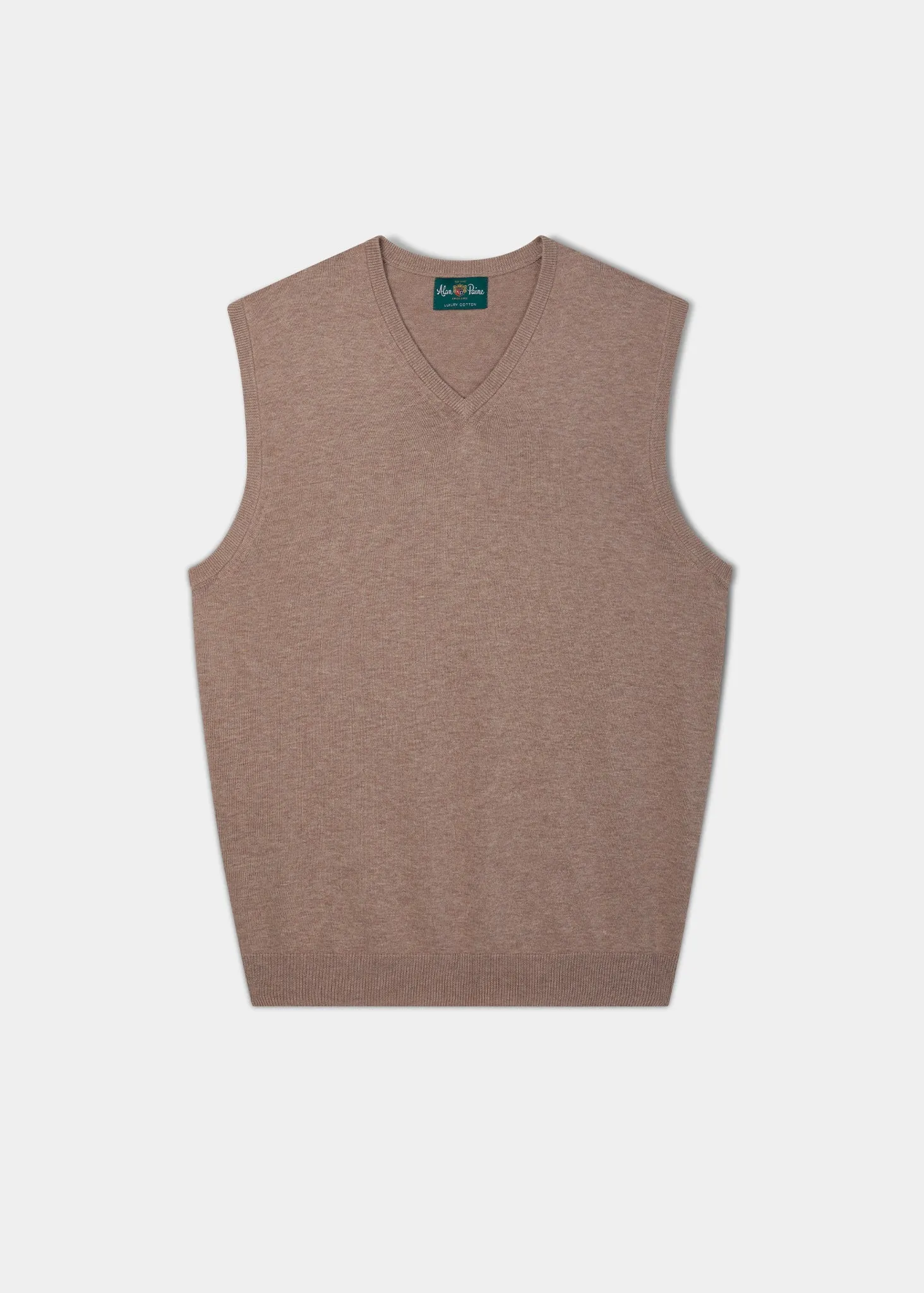 Ellerby Cotton Cashmere Slipover In Coffee