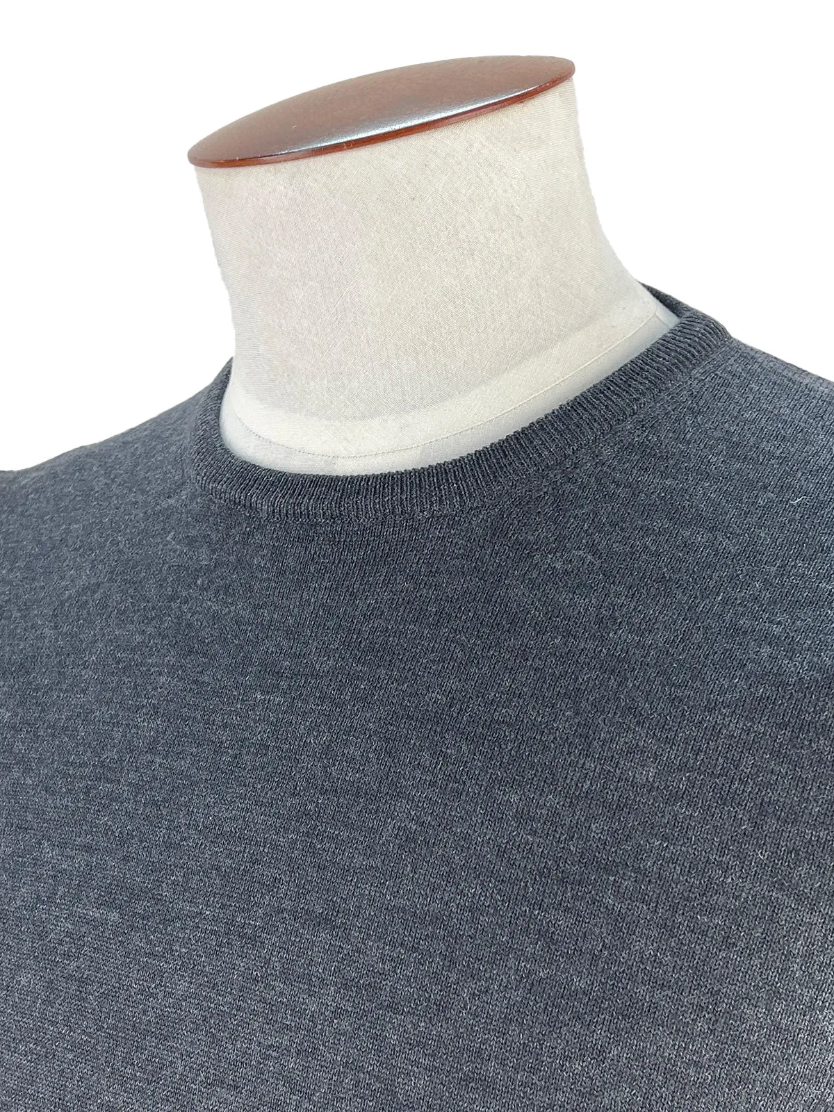 Graphite Merino Wool Crewneck Sweater