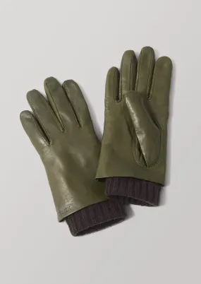 Hestra Megan Leather Gloves | Olive