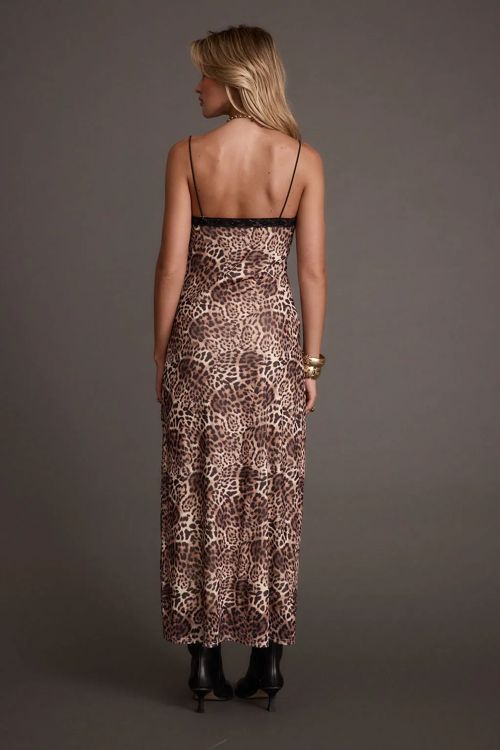 Kravitz Leopard Print Maxi Dress