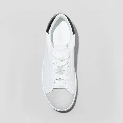 New - Women's Candace Lace-Up Sneakers - Universal Thread White 8.5