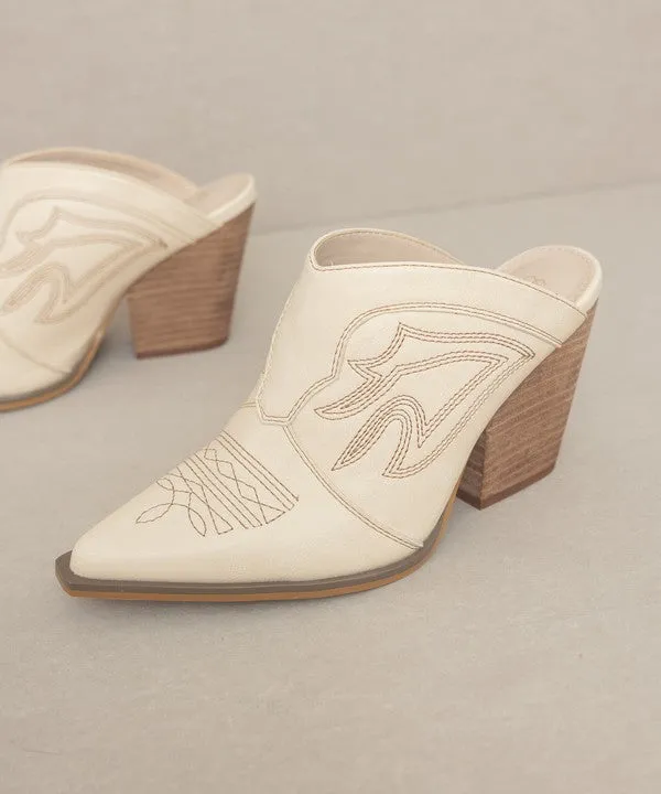 Oasis Society Kiara - Western Inspired Heeled Mule