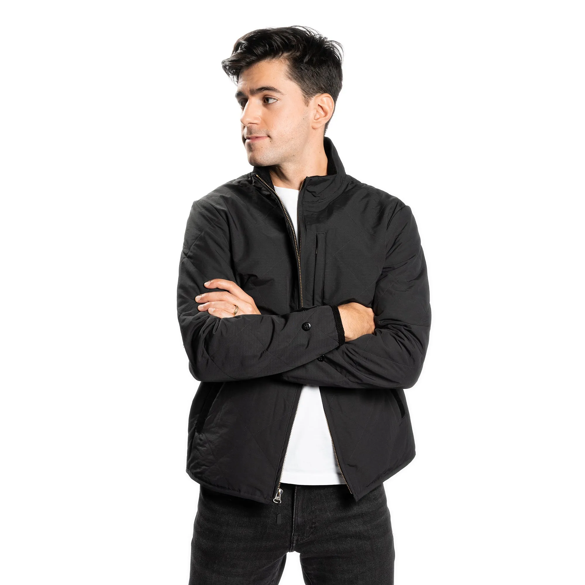 Quilted Jacket - Black