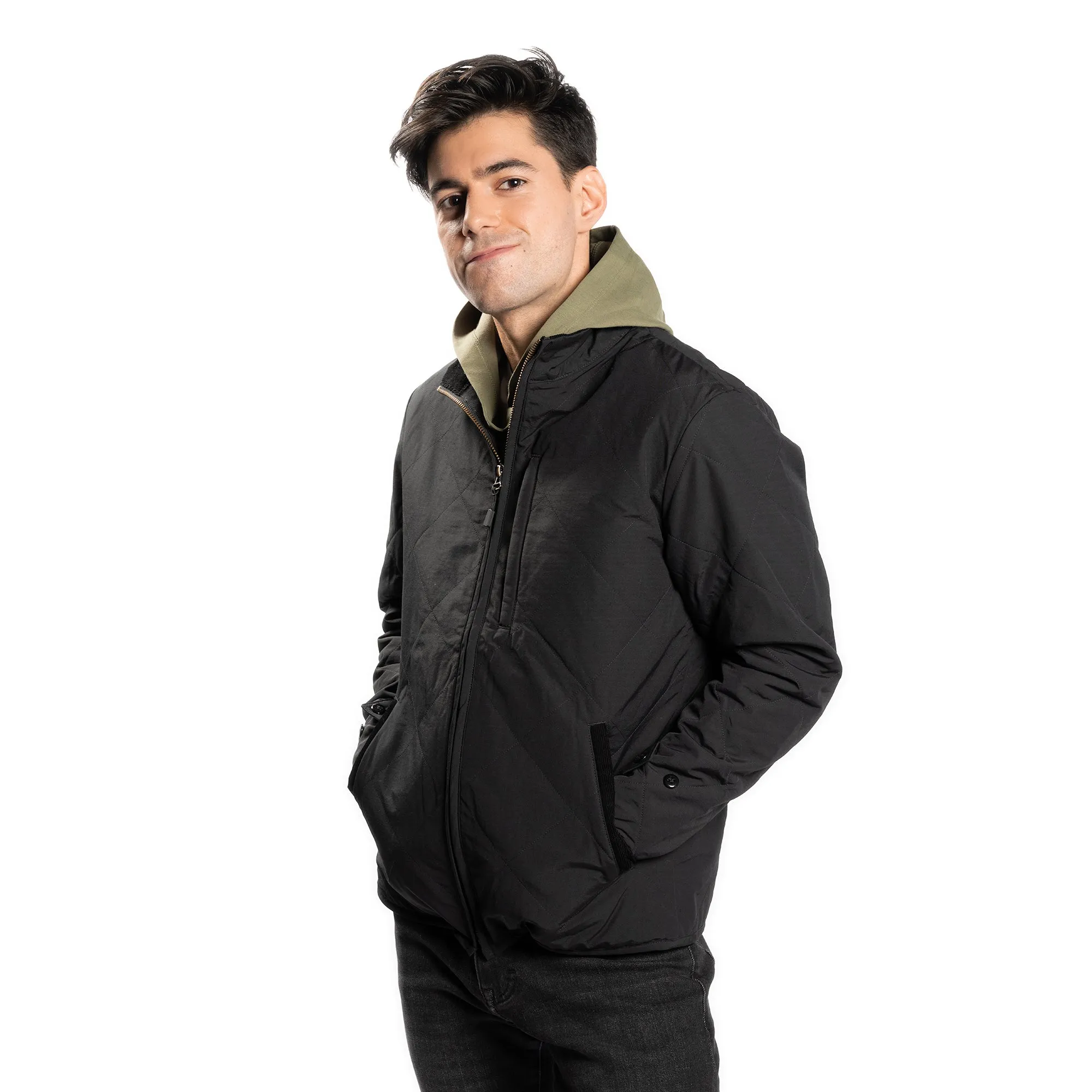 Quilted Jacket - Black